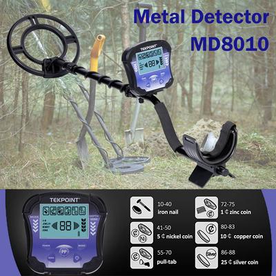 Meslek Yeraltı Metal Dedektörü MD 8010 Yüksek Hassasiyetli Metal Avcısı Altın Kazıcı Hazine Avcısı Derinlik Pinpoint Dedektörü