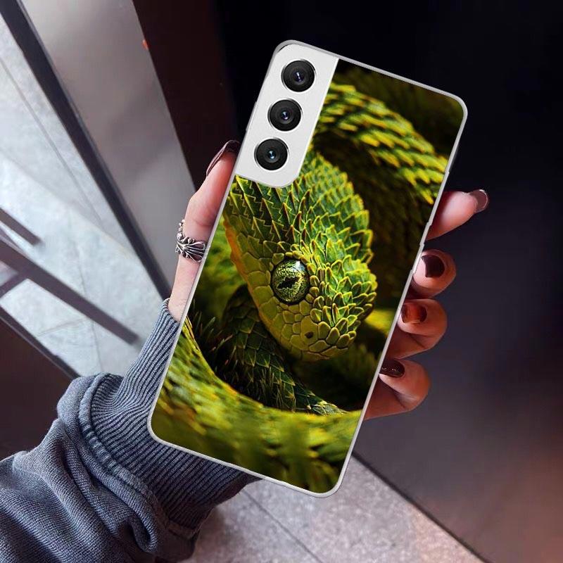 Animal Leather Snake Scales Phone Case For Samsung Galaxy S26 S25 Edge S24 S23 Ultra S22 Plus S21 S20 FE Soft TPU Back Cover Fun