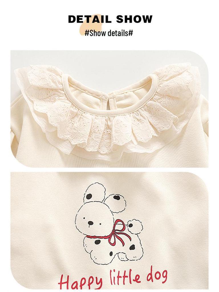 2025 Jenters Trendy Todelt Sett: Høst/Vår Hverdagslig Antrekk