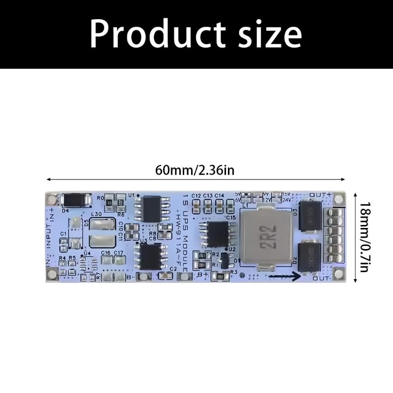 Automatic Power Module 15W UPS Uninterrupted Power Supply Board Module For IoT Devices Wide Voltages Compatibility