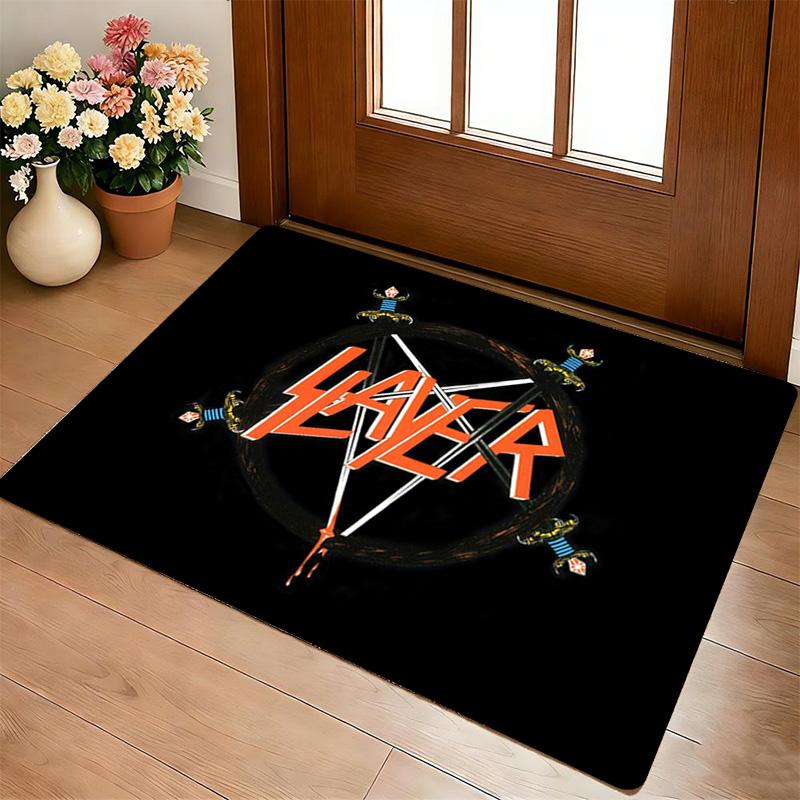 Slayer Symbol Living Room Nonslip Area Rug Soft Carpet For Bedroom Game Playroom Sofa Office Home Decor Doormat Christmas Gift C9301183
