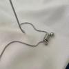 Geometric Spiral Pendant Necklace With Titanium Steel Chain For Party Wear