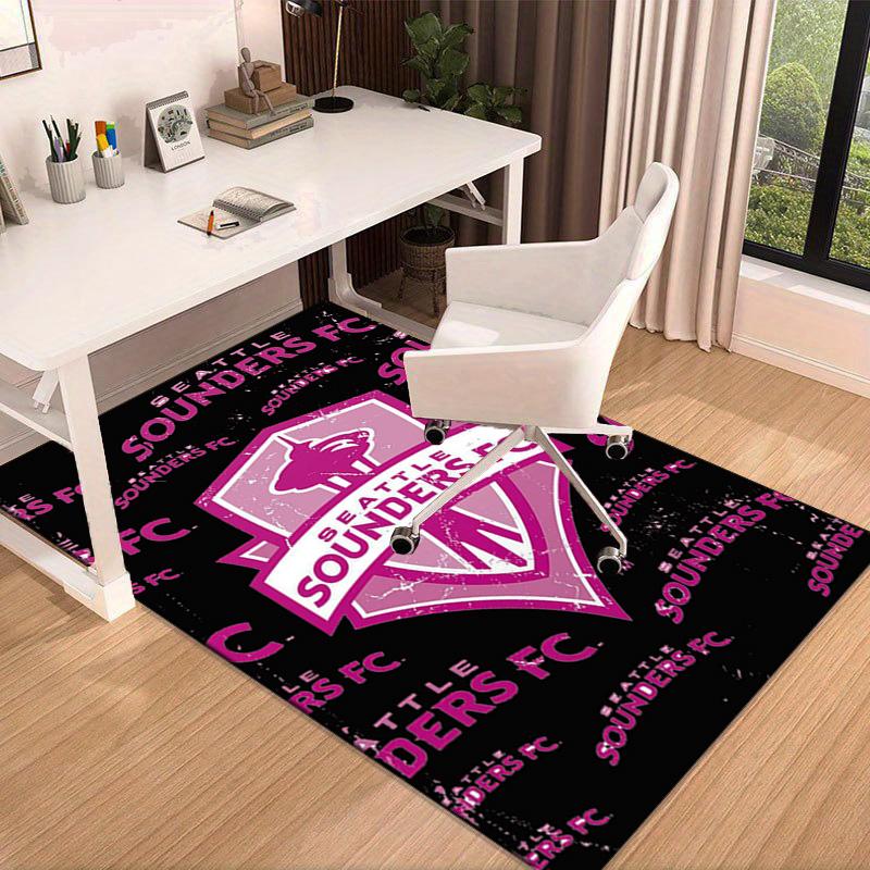 Sea-ttle Fc Logo Printed Area Rug for Office, Chair Rug, Decorative Carpet Floor Mat, Large Size Fan gifts Christmas gifts