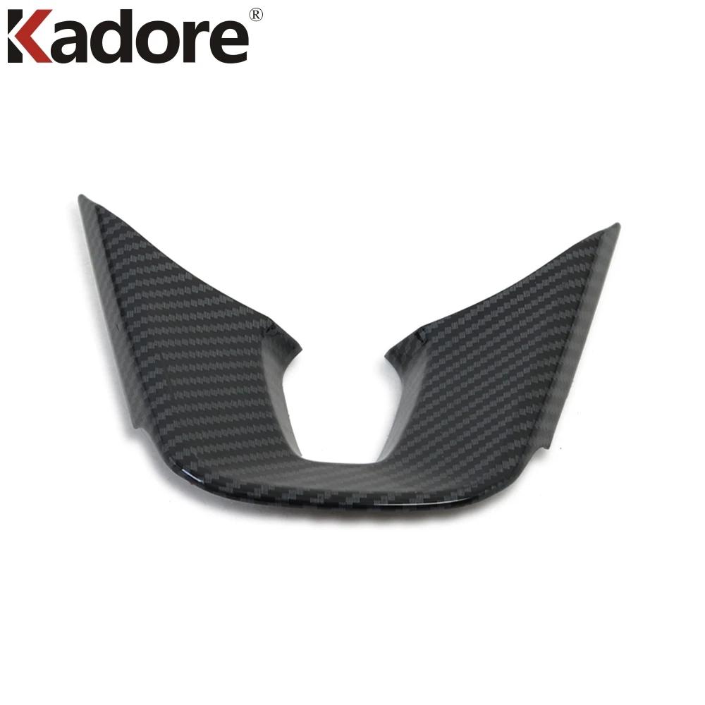 Car Steering Wheel Panel Cover Trim For Kia Forte K3    Carbon Fiber Interior Mouldings Accessories Model 1