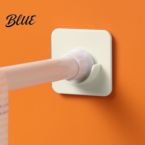 Secure Bond Shower Load-bearing Wall with Strong Holder 4Pcs Curtain Rod Adhesive Waterproof Mount Easy