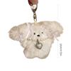 Cute Heart Plush Rabbit Keychain Pendant Lovely Plush Hanging Decorations Keyring Charm for Purse Bag Backpack Handbag