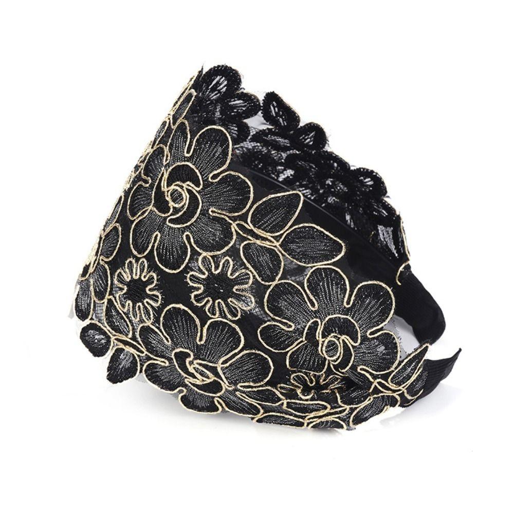 Flower Women Hair Hoop Embroidery Mother Hair Hoop Trendy Korean Head Wrap Female Hairbands