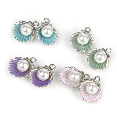 9-12Pcs Multi-Styles Starfish Shell Conch Crown Enamel Charms Pendant For Jewelry Making DIY Bracelet Necklace