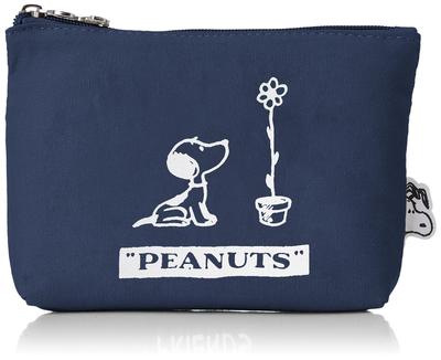Cute Snoopy Canvas Pouch PN123 Peanuts Snoopy Navy [Siffle] 7115-M Women's