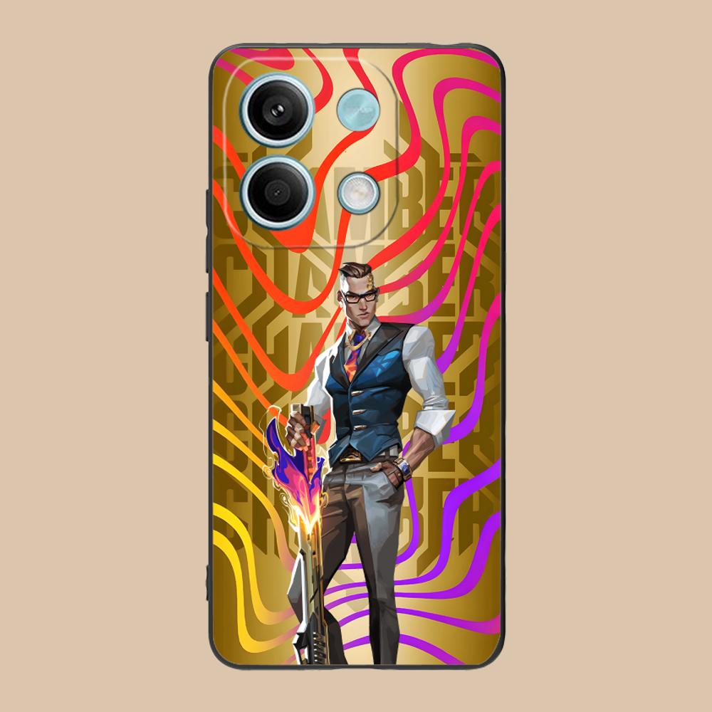 

Valo Chamber Phone Case for POCO F8 F7 F6 F5 F4 F3 F2 Pro GT C75 C71 C65 C61 C40 Pro Ultra Soft TPU Shockproof Cover Poco C40