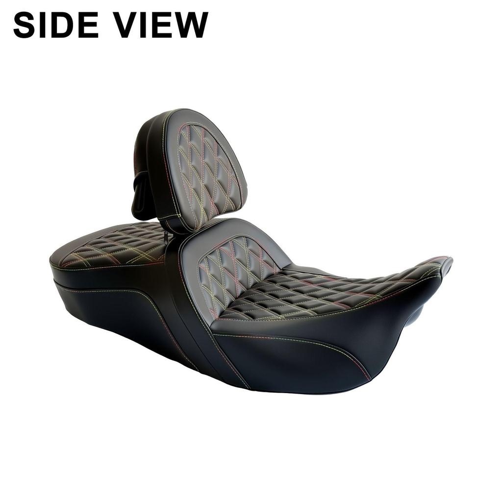 Harley 2008-2023 Road Glide/Street Glide/Road King Motorcycle Step Sofa Seat Cushion
