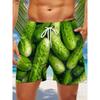 Summer Men's Lightweight Breathable 3D Printed Beach Shorts Summer Casual Swimwear for Outdoor Activities