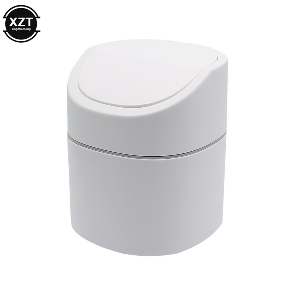 Cute Mini Small Waste Bins Desktop Garbage Basket Home Table Plastic Trash Can Office Supplies Dustbins Sundries Barrel Box