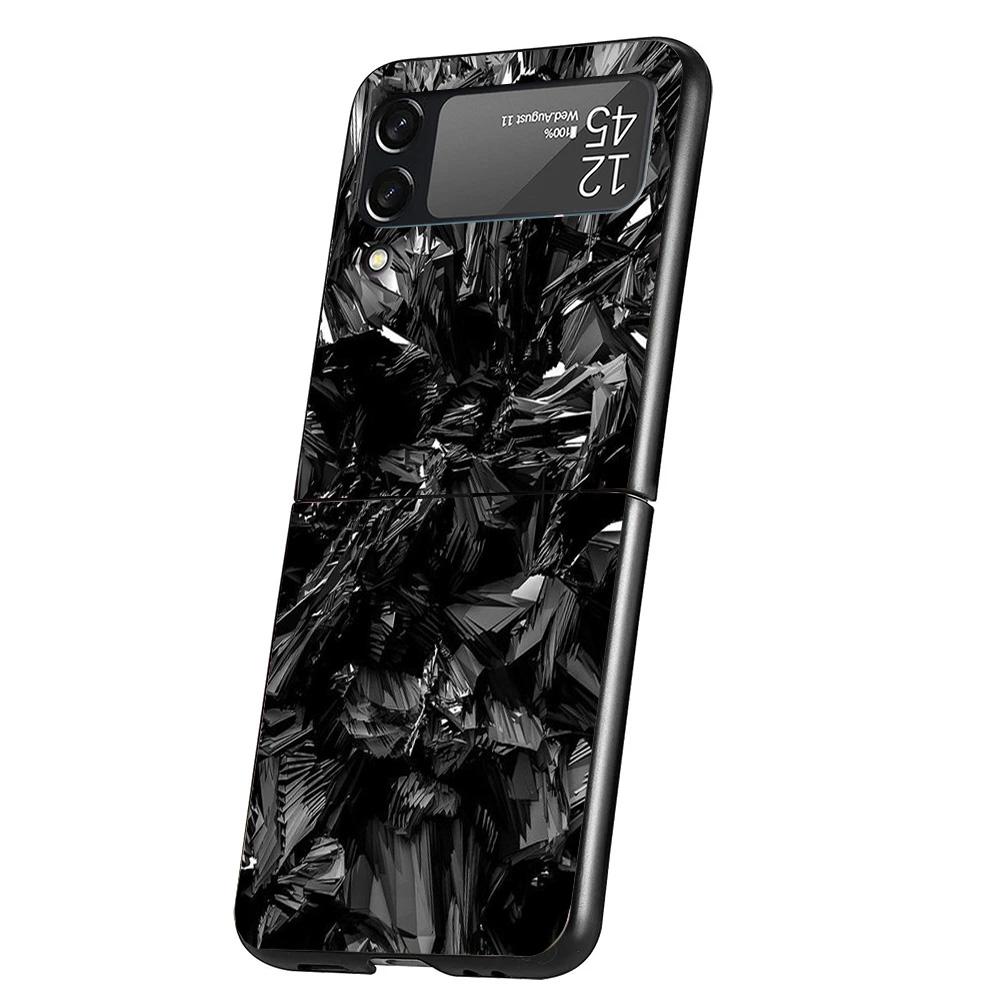

Forged Carbon Pattern Phone Case For Samsung Galaxy Z Flip 7 6 5 4 3 5G Cover ZFlip7 ZFlip6 ZFlip4 ZFlip5 ZFlip3 Coque Fundas Ga Samsung Z Flip 4