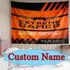 1pc Extreme Gamer Pattern Tapestry Custom Name Wall Hanging Tapestry for Living Room Dormitory Background Decor