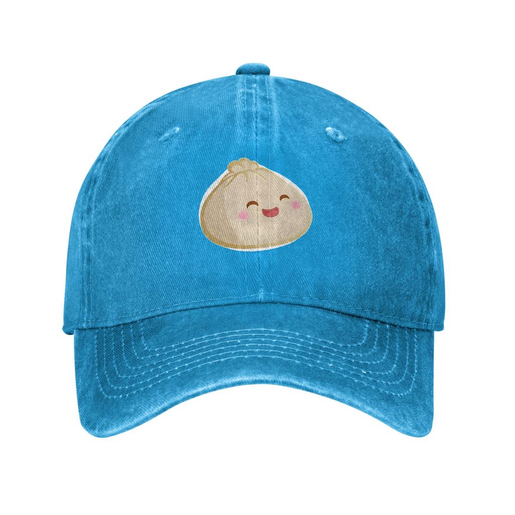 Chinese Xiao Dumpling Food  Sun Baseball Cap Happy Bao Bun FeUnisex Unisex Design Hip Hop Hats Summer Rock Breathable Snapback Cap