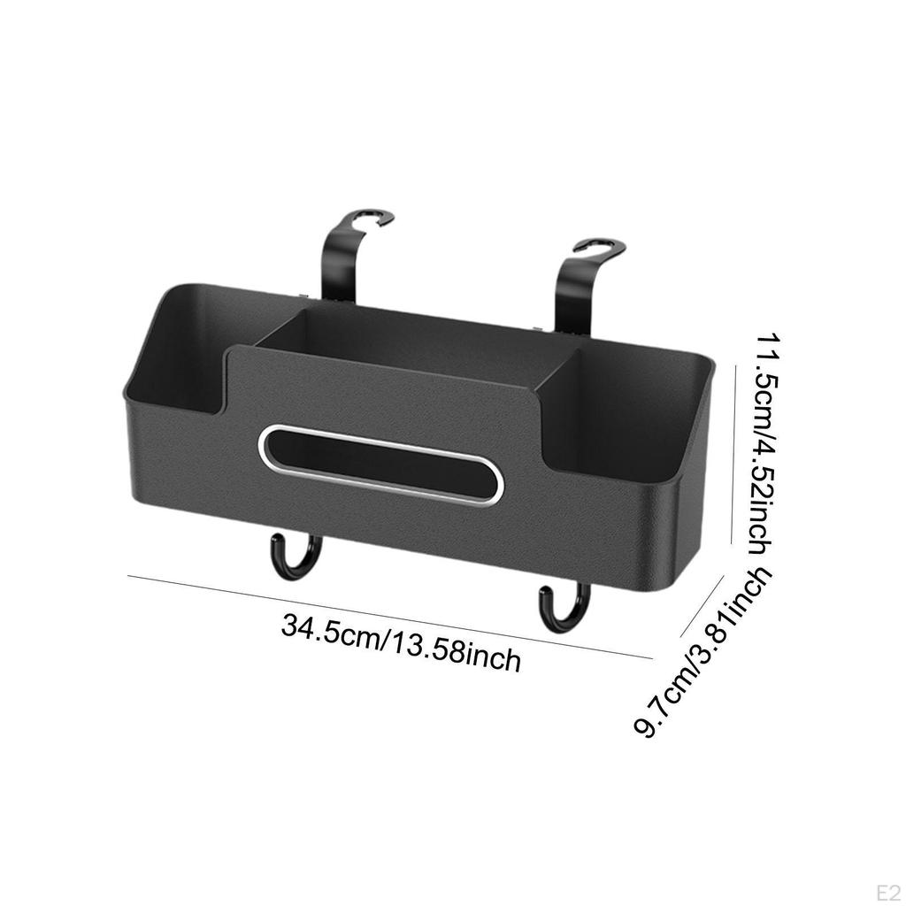 Seat Back Storage Box Backseat Organizer Multifunctional Hanger Cup Holder