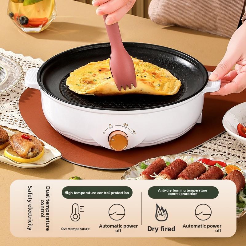 Electric Griddle With Non Stick Surface For Home Use And Small Family Cooking