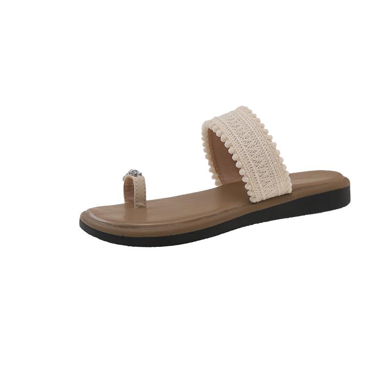 Fashion Crystal Flats Women Flip Flops 2025 Summer New Slippers Fashion Luxury Woman Shoes New Casual Sandals Beach Sandalias De Mujer