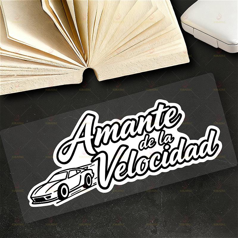 1pc New Original  Amante De La Velocidad Car Stickers for Car Windows Trunk Motorcycle Fairings Scooters Waterproof Vinyl Decals