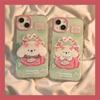 Single Layer Puppy Bag for 16 for Apple 15 Mobile Phone Case Green for IPhone14promax New Model 15ProMax