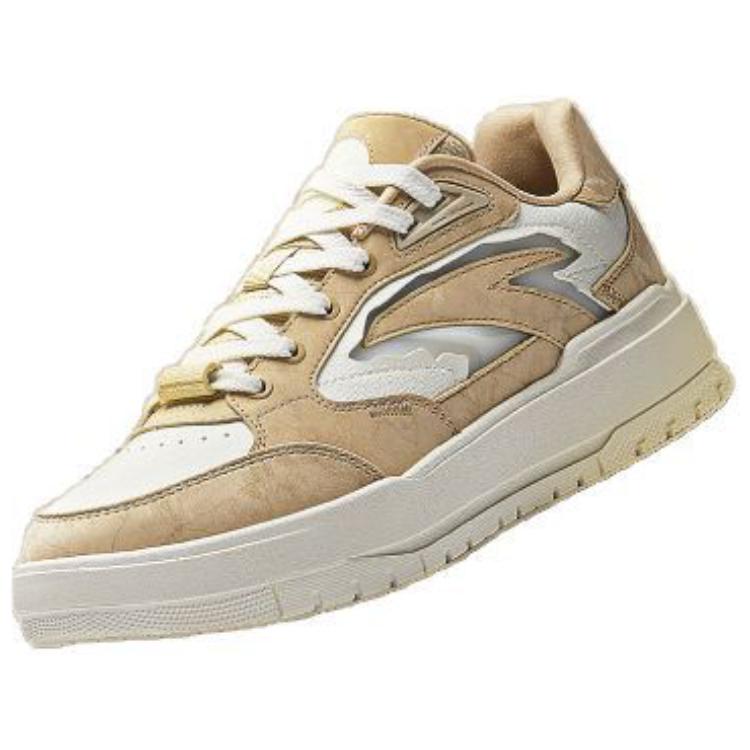 New Anta 982 Casual Vintage Low Top Skateboard Shoes Men's Khaki 112348067S-1