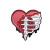 Creative Medical Organs Enamel Brooch Brain Lung Heart Chest Uterus Flower Wave Mechanical Heart Metal Badge Lapel Pins Jewelry