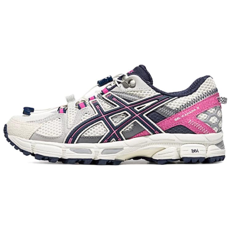 Asics Gel-Kahana 8 Comfortable Durable Breathable Low-Top Casual Trail City Commuting Running Shoes Women sneaker White Pink 1012B634-102