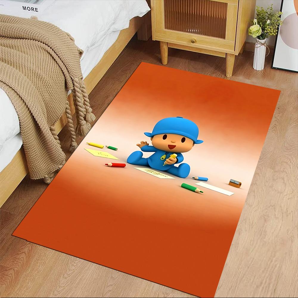 Pocoyo Floor Rug Office Rug Suitable for Balcony Bedrooms Foyer Game Room Antislip Carpet Anime Office Decor