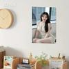 Nowoczesny Portret Kobiety Metalowy Znak Sztuka Ścienna, Minimalistyczny Brązowy Żelazny Plakat, Trwały Wystrój Domowego Biura Kawiarni