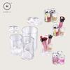 Homlly 3pc Acrylic Clear Cotton Ball and Swab Organizer