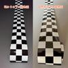 AIBOAT 3" Wide Black White Checkered Flag Vinyl Decal Tape Car Motorcycle Motorcycle Tank