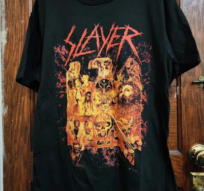 

Slayer September 22, 2024 Chicago, Il Riot Fest Two Sided Unisex T-Shirt Unisex T-Shirt S