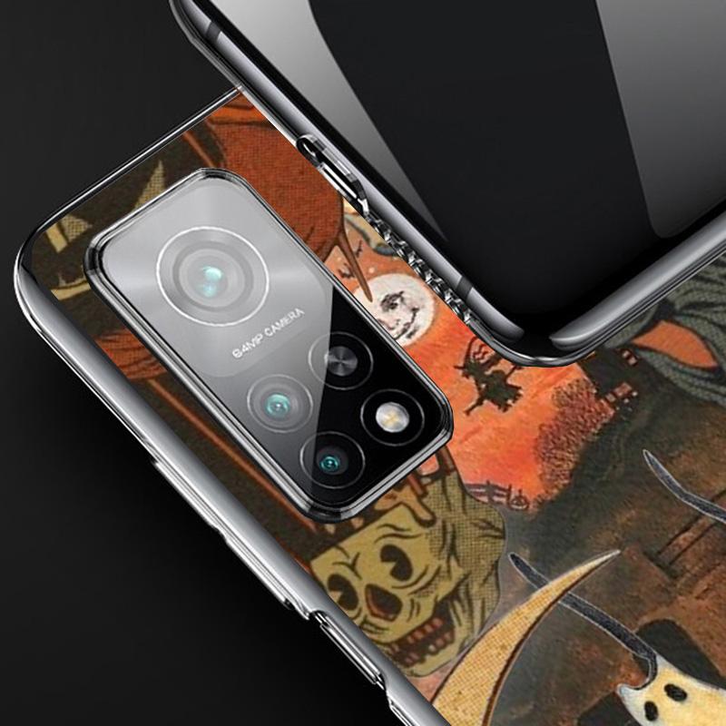 Halloween Fall Art Witch Cat Cover Phone Case For Xiaomi Redmi Note 15 14 13 12 11 10 Pro Plus 14S 12S 11S 11T 11E 10S Soft Fund