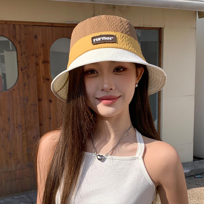 New Korean Version of Ins Versatile Face Showing Small Basin Hat Summer UV Fisherman Hat Women Quick Drying Mountaineering Hat