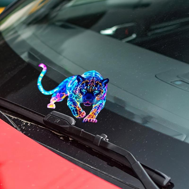 For Scooter Fuel Tank Front Fairing Vinyl Decals Car Window Decoration Colorful Leopard Decorative Sticker Waterproof 2pcs