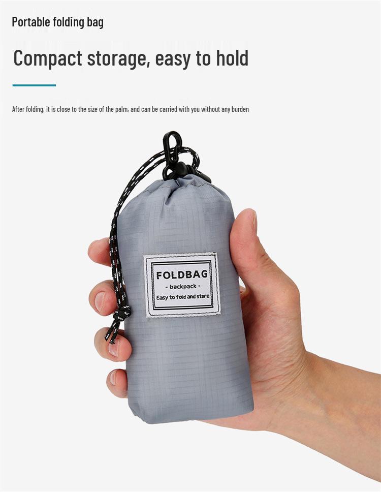 Ultra-light Portable Folding Backpack - Custom Print Logo for Travel, Mountaineering, Leisure & Sports