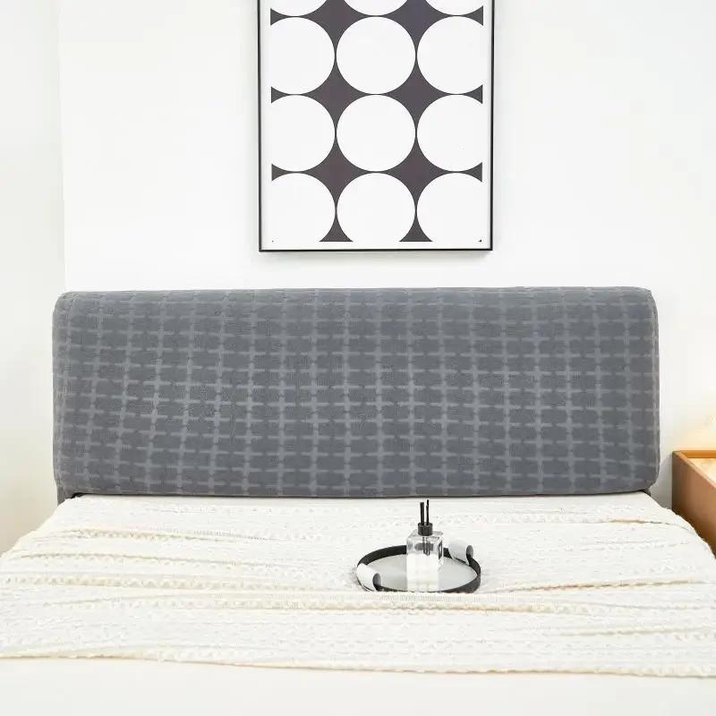 

1 шт. Брызгозащищенный чехол для изголовья кровати, вязаный эластичный жаккардовый чехол для кровати в спальне, легко чистящийся чехол для изголовья кровати 120cm