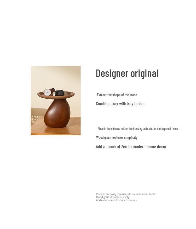 Soft Chinese Style Entryway Tray: Living Room Sideboard Console Table for Key and Ornament Storage