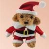 Funny Cosplay Santa Christmas Pet Costume Dog Hoodies Dog Suit with Cap