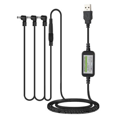 Tyuusei Effektor-Netzteil, AC-Adapter, 9 V, 1 A, Gitarren-Netzkabel-Adapter, BOSS, ZOOM, Donner, VOX, MXR, Effects Bakery, KORG, Ibanez, kompatibles DC-Kabel, 4