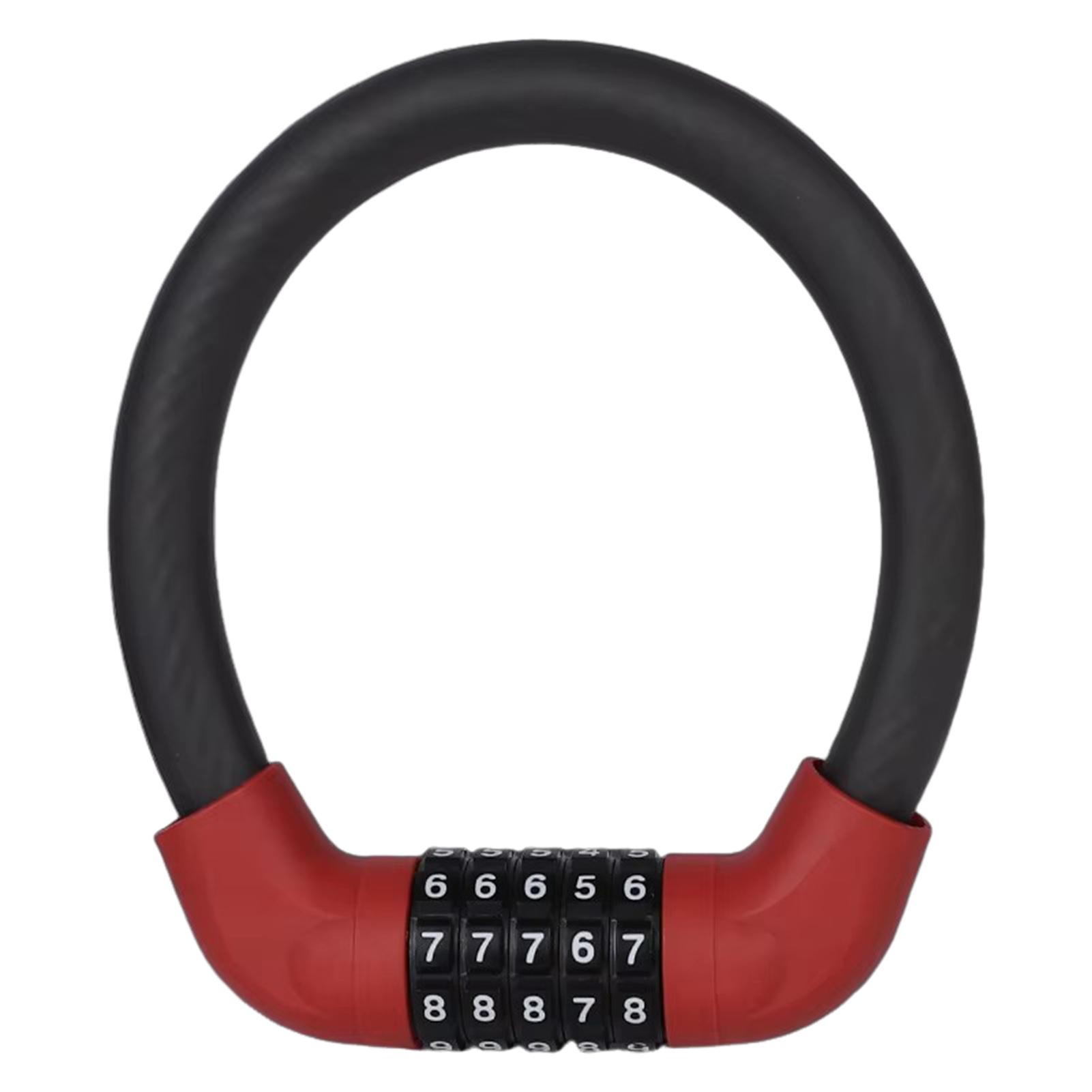 Anti-theft Electric Bike Cable Lock Waterproof Bicycle Lock Combination Anti-theft Lock for Bicycles Motorcycles Garages Farms
