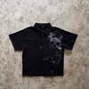 Cross-Border Autumn Patchwork Long Sleeve Retro Streetwear T-shirt