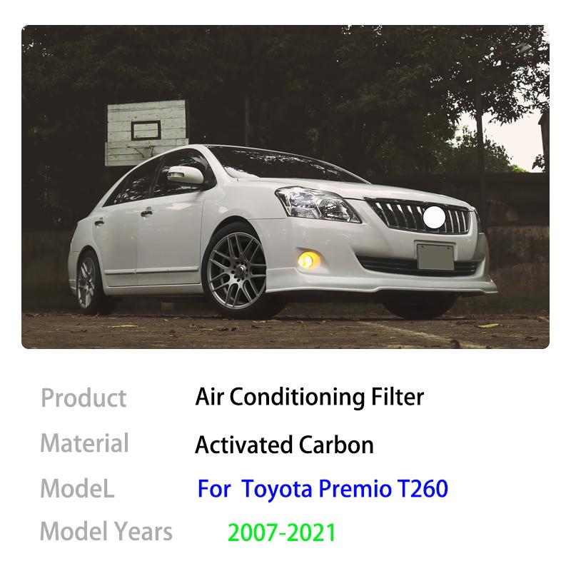 Air Conditioning Filter For Toyota Premio T260 Allion MK2 2007~2024 2008 2013 2014 2017 87139-50100 87139-06060 Auto Accessories