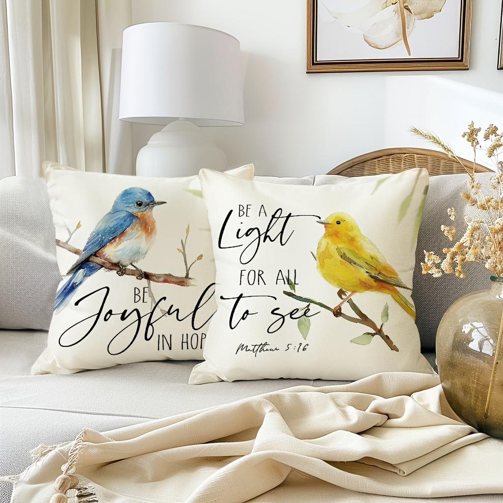 Elsternmuster Heimdeko Kissenbezug Schlafzimmer Wohnzimmer Sofa Dekoration Polyester Kissenbezug mit Reißverschluss