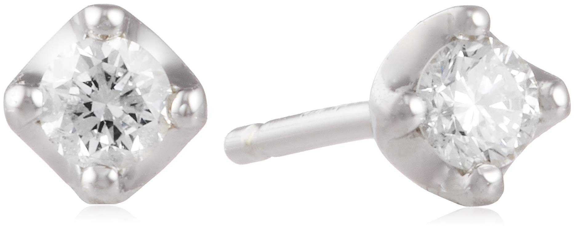 

Діамантові сережки з білого золота 10 карат 111146153206 [Yondo Sea] 0,05 карата (РГ) Жіночі срібний