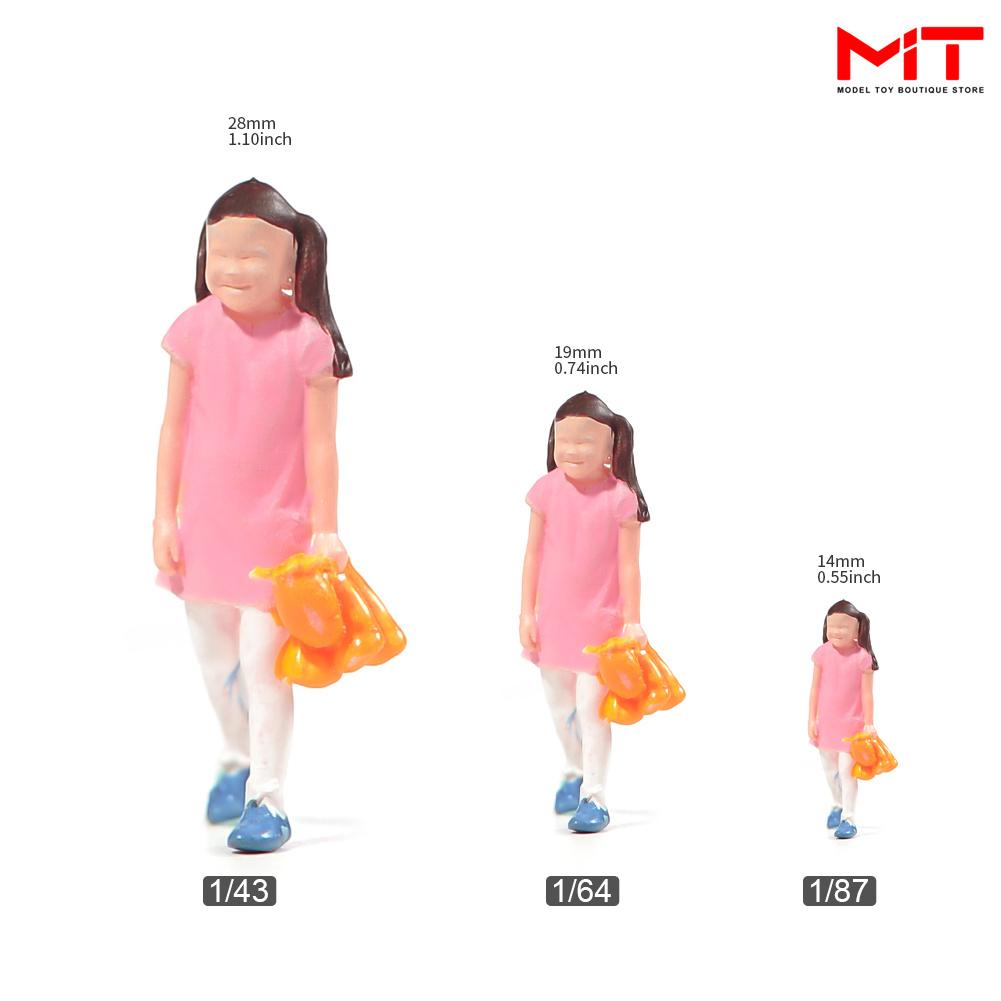 Miniaturfiguren 1/87 1/64 1/43 1/24 Verspielte Entzückende Mädchen Junge Kreative Szene Figur Requisiten Puppen Harz Diorama Modell Spielzeug Geschenk
