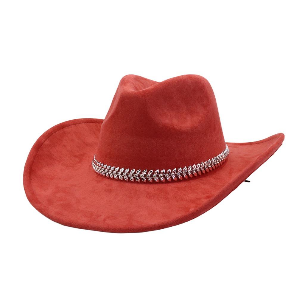 Vegan Suede Hat fishbone shape 9.5cm Wide Brim Fedora Hat Men's and Women's Autumn and Winter Felt Jazz Hat Classic Church Hat