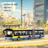 415PCS Inter-city Bus Building Blocks Model City Car Children's Toy Assembly Small Particle Boy and Girl Gift Ornament