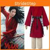 Elegantes Hua Mulan Chinesisches Hanfu Cosplay Kostüm für Frauen und Mädchen mit Komplettset Perücke